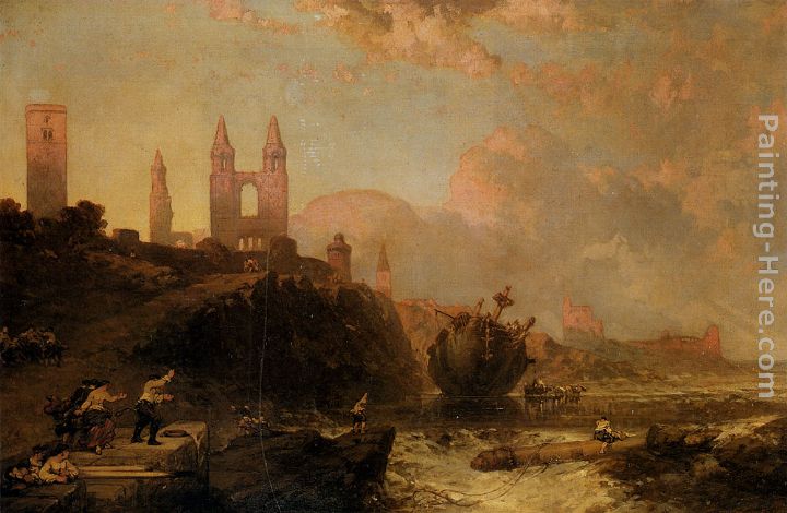 Ruins Of St. Andrews Cathedral And Church Of St. Regulus, Fife, Scotland painting - David Roberts Ruins Of St. Andrews Cathedral And Church Of St. Regulus, Fife, Scotland art painting